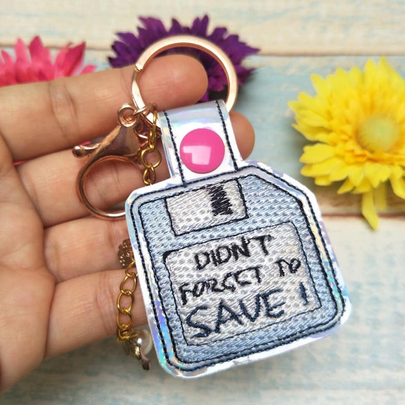 In the Hoop Embroidery Designs Bundle Set Features Key Fob Etsy