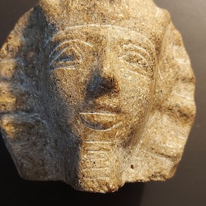 A granite Egyptian Pharonic head