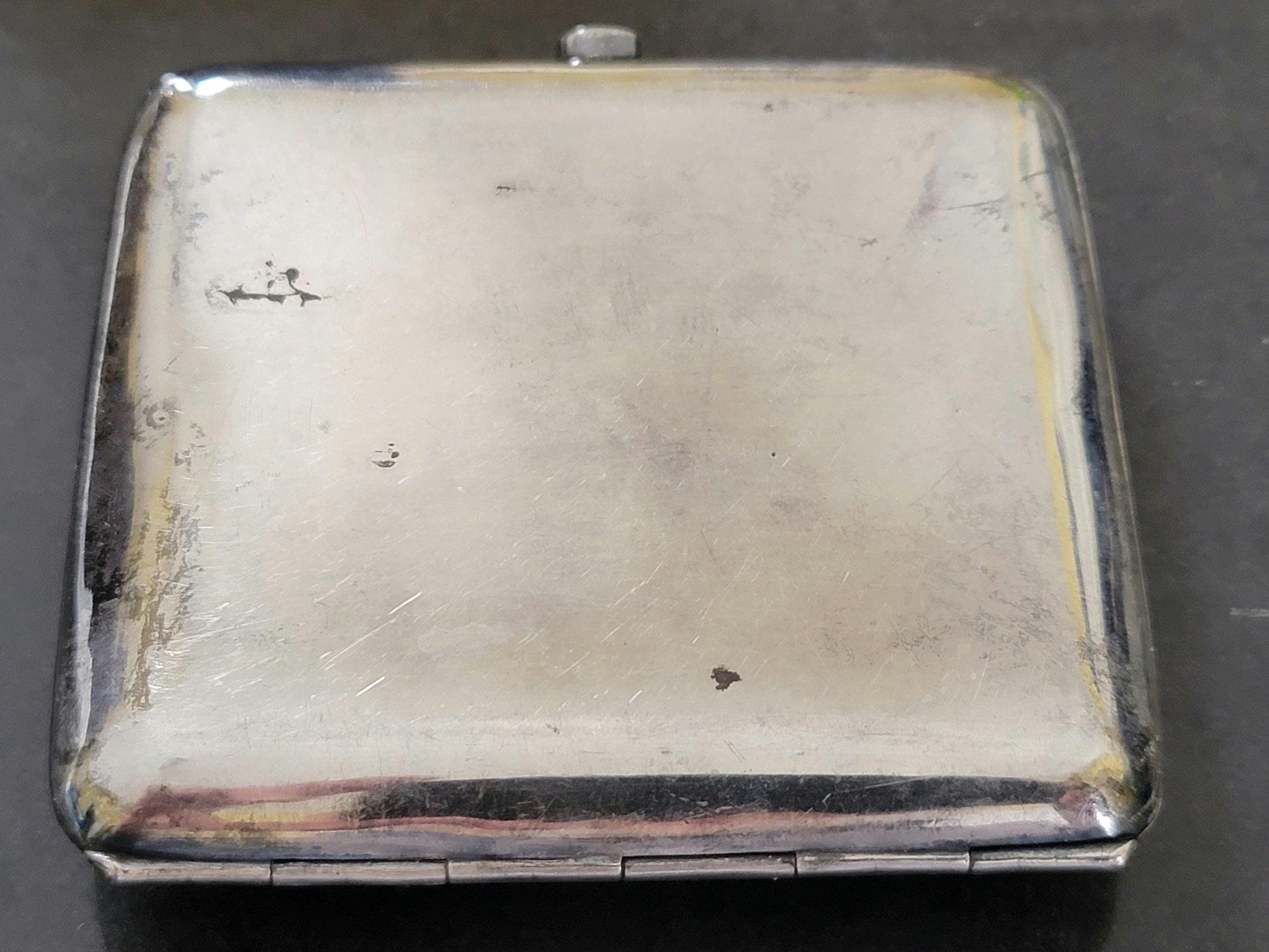 chinese silver cigarette case Antique Export Case, TC for Tuck Chang, C.1900 Chinese Export Silver Cigarette Case