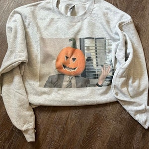 Dwight Pumpkin Head Crewneck | Pumpkin Head Crewneck | The Office | Dwight Schrute | Fall 2023