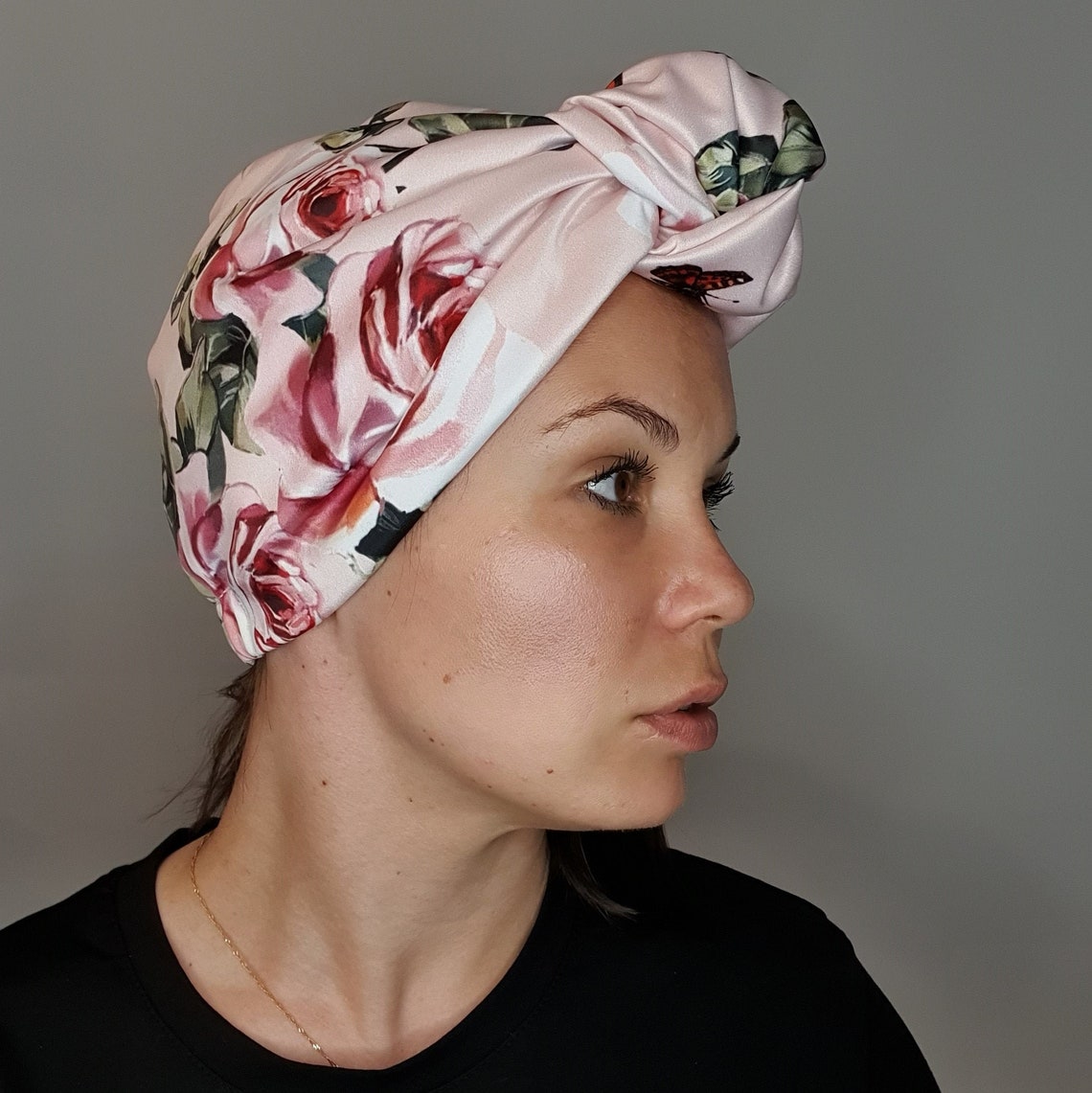 Chemo-Mütze Capri Denim Palm Aus Baumwolle - Carebell