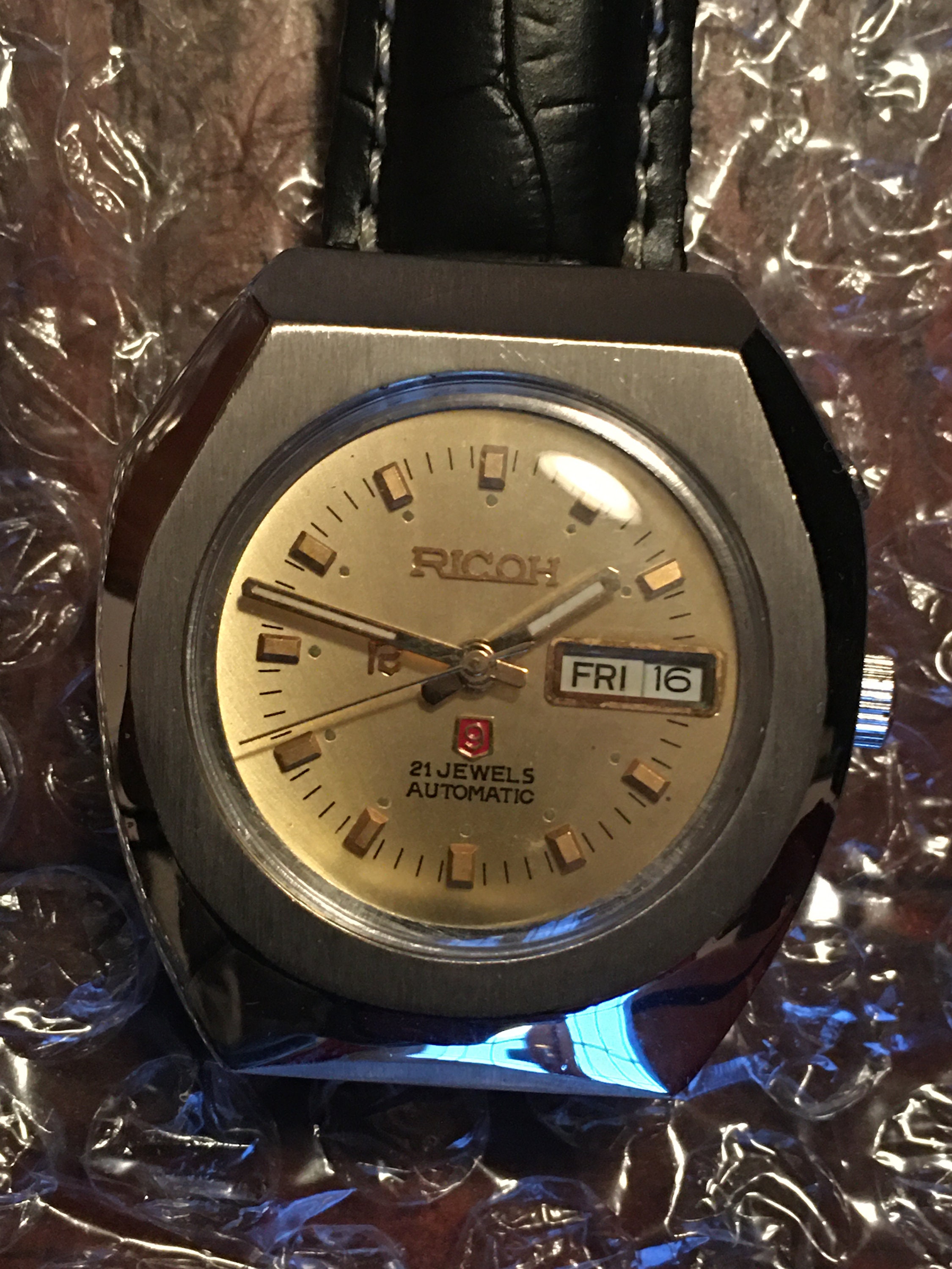 RICOH Genuine Japanese Watch Rare Automatic Perfectly Working - Etsy