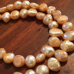 100% Akoya auténticas perlas barrocas de agua de mar, pieza única y totalmente hecha a mano, ¡un collar impresionante!
