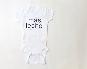 mas leche onesie