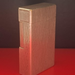 1970&#39;s vintage S.T.Dupont Line1 Brosse Lighter,  vintage ST Dupont Brosse large size Lighter, S.T.Dupont men&#39;s lighter, S.T.DUPONT