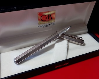1980's Swiss Caran D'Ache Ecridor Retro Rollerball Pen, silver Caran D'Ache Ecridor Retro