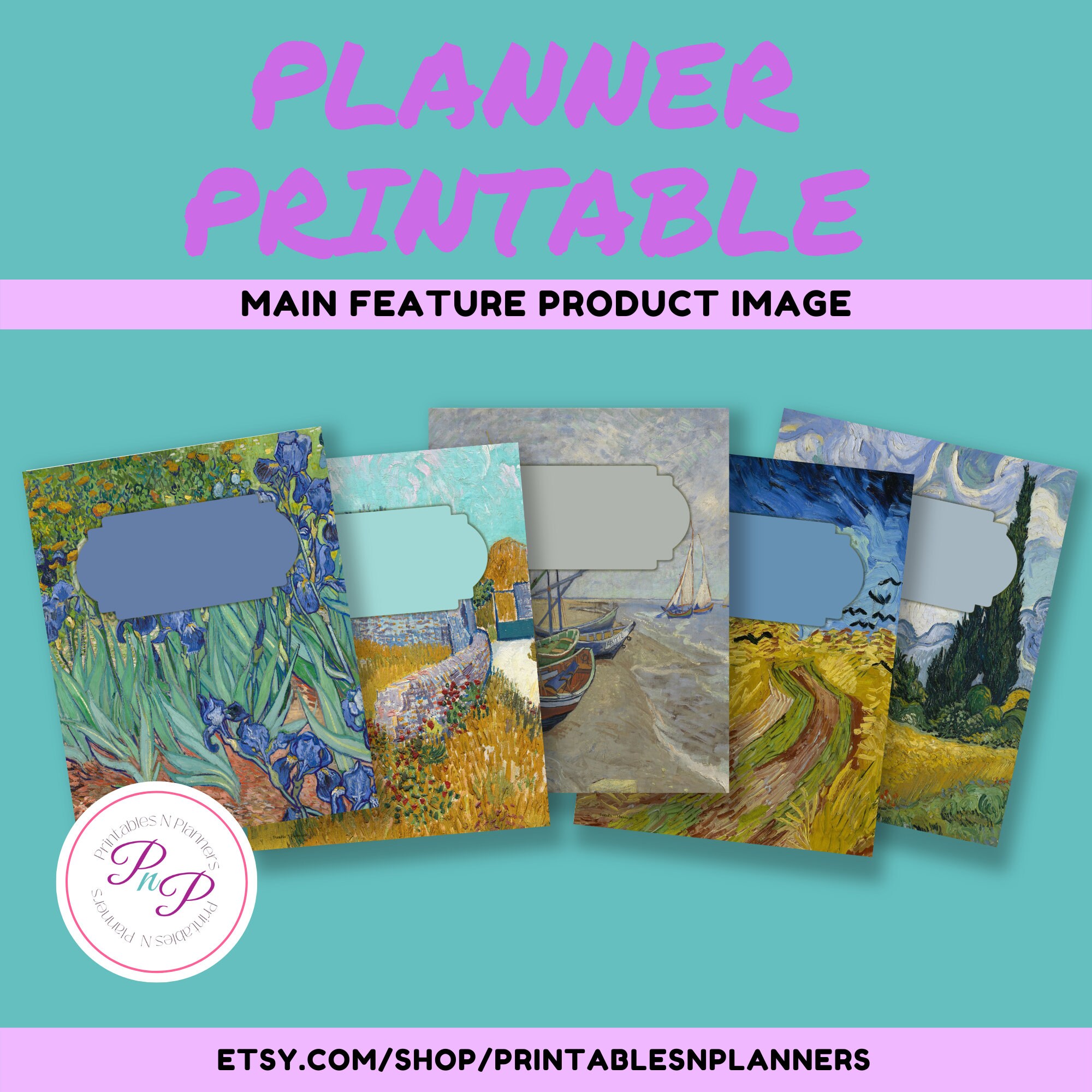 Beautiful Art Binder Covers Printable Download School Etsy