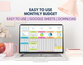 Budget Spreadsheet Couples or Family Google Sheets Budget Template Simple Monthly Budget Annual Budget Easy Financial Planner Easy use