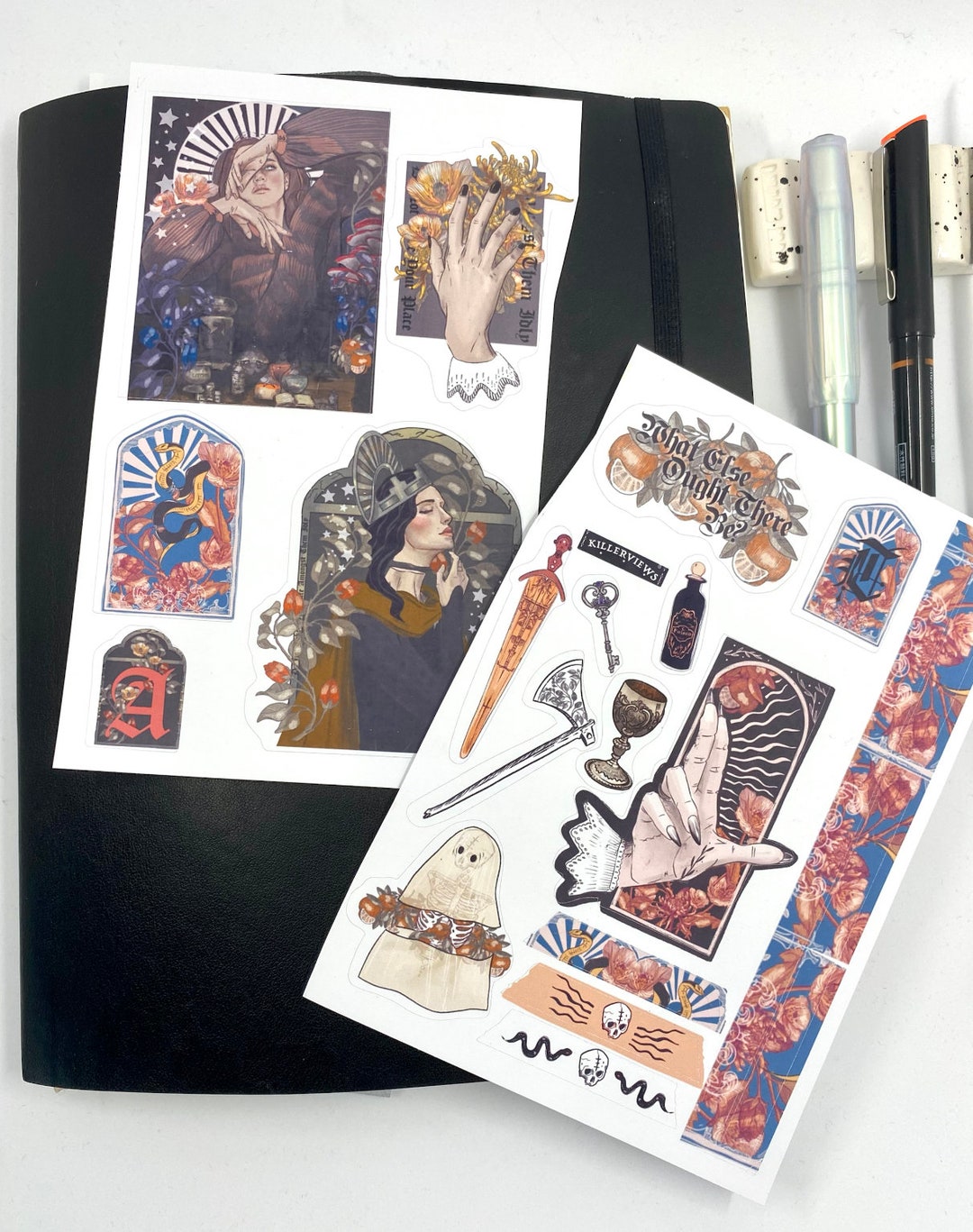 Medieval Sticker Sheet for Bullet Journal Kit and Planner- Witchcraft ...