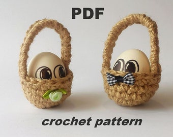 Crochet Easter Basket Pattern: Beginner-Friendly Table Decor (PDF Pattern)
