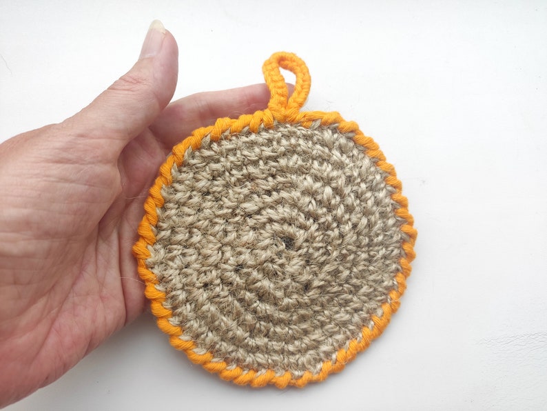 Eco Friendly Crochet Washclothes Crocheted Jute Dishcloth Zero Etsy