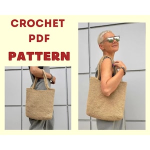 Crochet bag pattern Crochet tote bag PDF Download