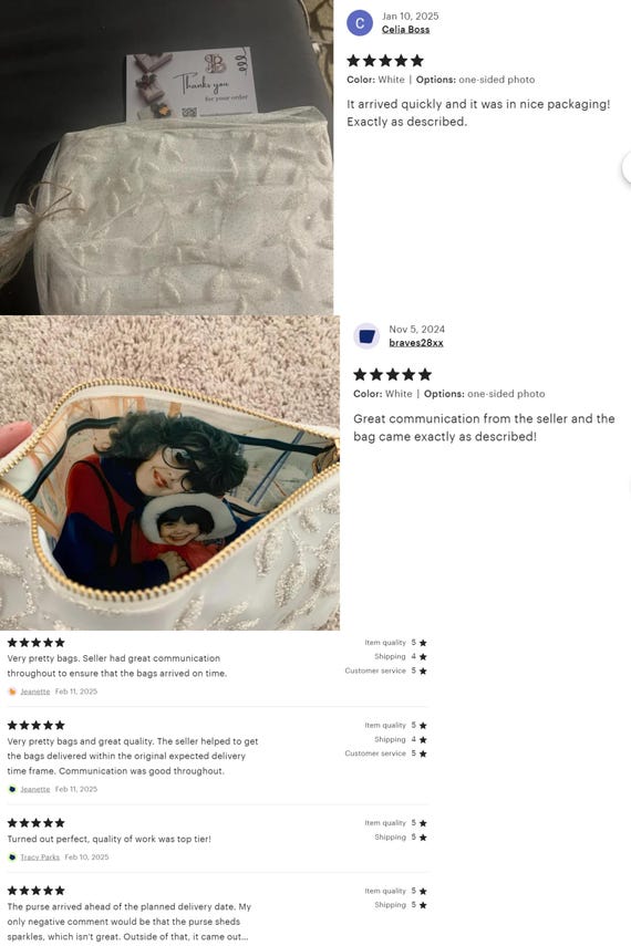 Pochette con cerniera e ricamo floreale color lavanda – Borsa per