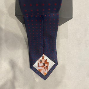 Personalised Photo Iron On Tie Label/ Dad/ Suit Label/ Tie Patch/ Tie patch/ Father of the Bride Groom Gift/ Wedding Tie Insert-CV054