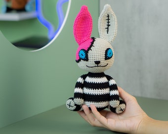 Halloween Toys For Kids Rabbit Animal Amigurumi Plushie Toy Handmade Toys For Kids, Lennutas