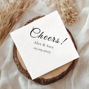 Serviettes de table personnalisées Serviette de table mariage personnalisée Cocktail déjeuner imprimé vaisselle en papier logo Monogramme Serviette de table de mariage personnalisée sur mesure