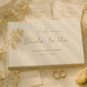 Custom Letters to the Bride Book, Bridal Shower Memory Scrapbook, Custom Bride-to-Be Gift, Hen Party Keepsake Album-M838