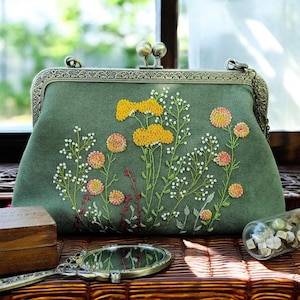 Handmade Photo Lining Purse, Wedding Purse Gift for Mom, Custom Clutch, Personalized Gift For Mom，Mother of the Bride Wedding Gift_M051