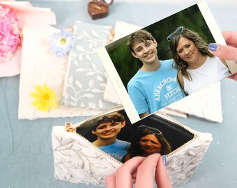 Handgefertigte Geldbörse Foto Futter, Hochzeit Clutch Geldbörse, personalisierte Geldbörse für Mama, personalisiertes Geschenk für Mama, Mutter der Braut Geschenk-M99