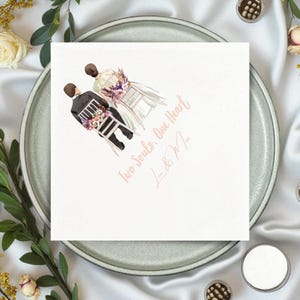 Serviettes de table mariage personnalisées Cocktail mariage papier fête logo Monogramme anniversaire imprimé bar déjeuner personnalisé mariage serviettes de table