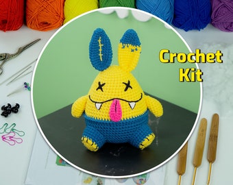 Halloween Crochet Kit for Beginners - Creepy Rabbit