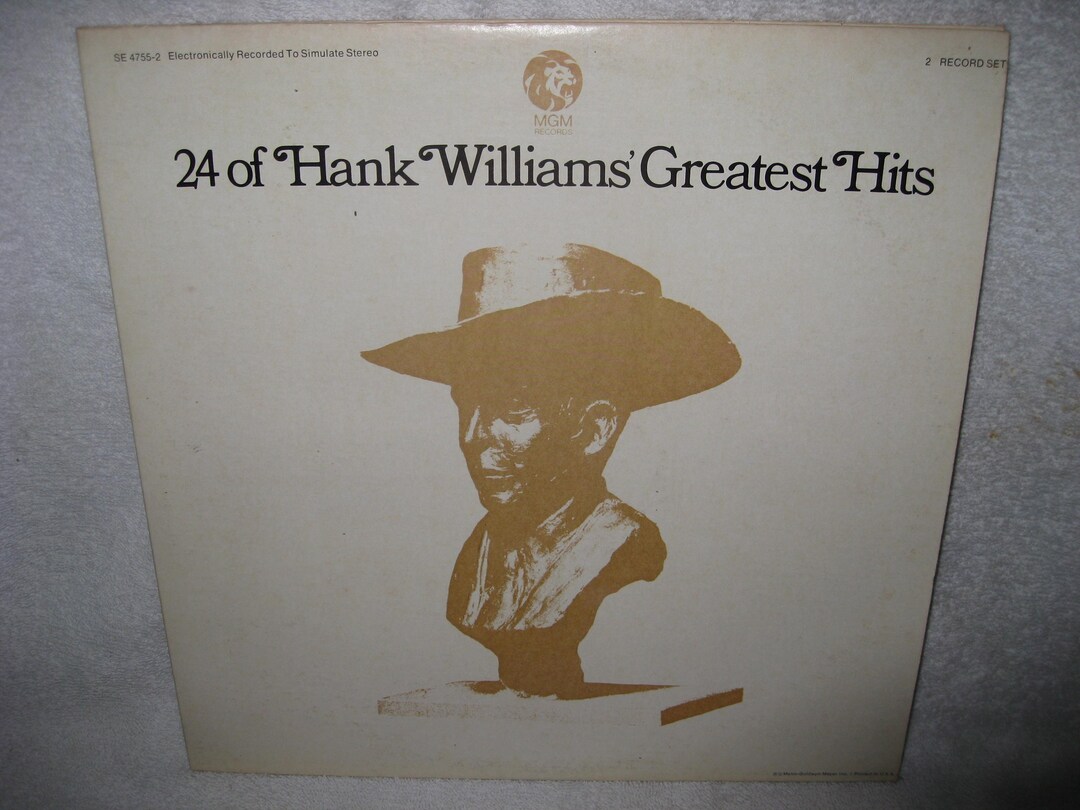 Hank Williams 24 of Hank Williams Greatest Hits LP Record - Etsy