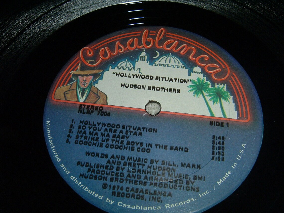 Hudson Brothers Hollywood Situation LP Record Etsy