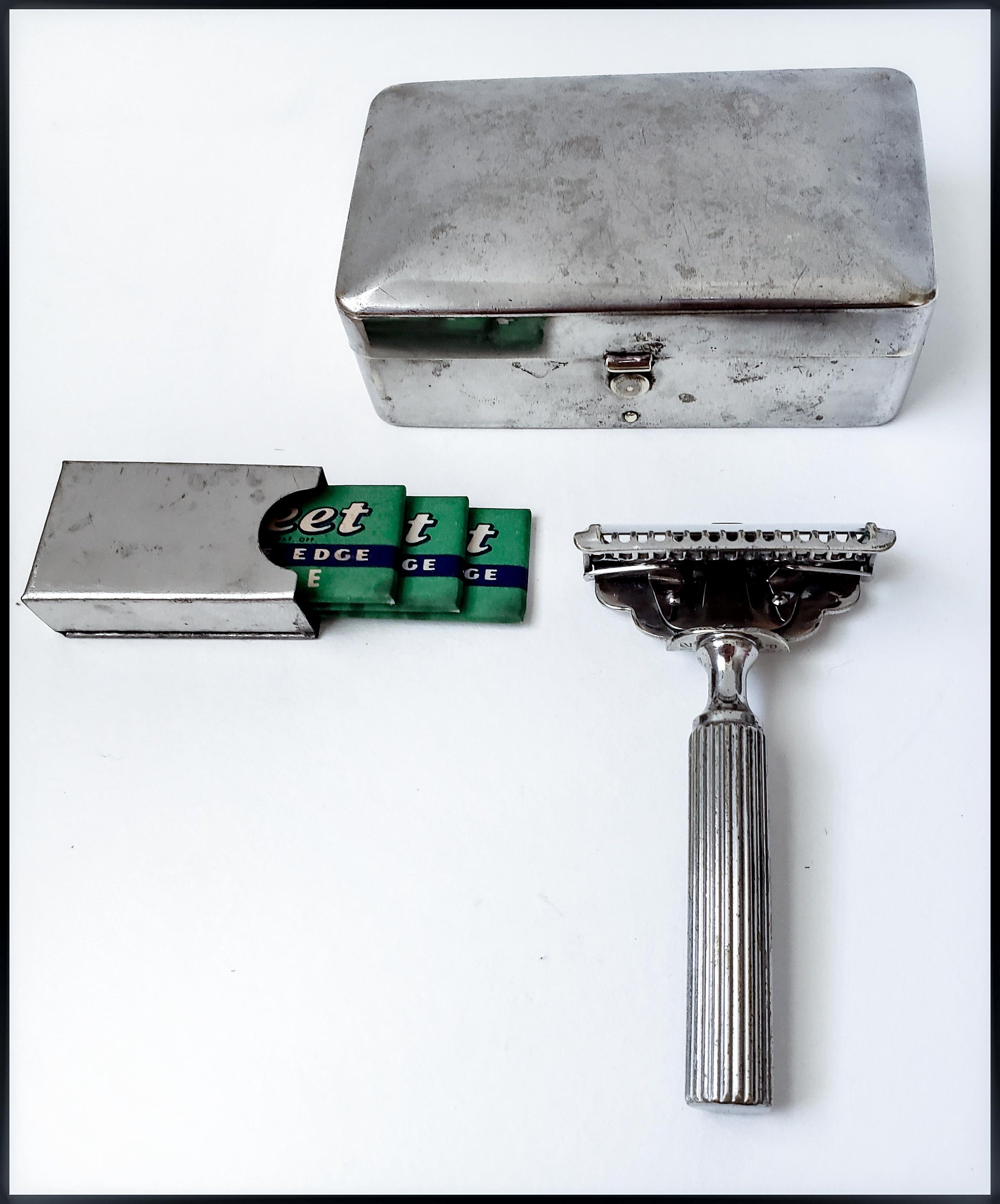 Antique Gem Razor Single Edge Razor in Original Metal Case Etsy