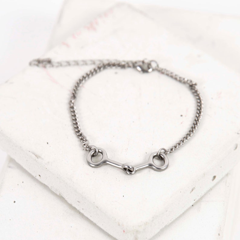 Horse Bit Bracelet Silver Horse Rein Bit Equestrian Etsy UK