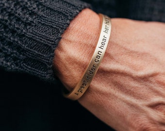 Pferde Armband - Eine tolle Reiterin kann ihr Pferd flüstern hören - Pferdearmband - Pferde Geschenkideen