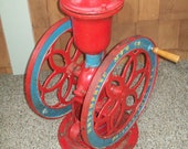 Antique 1898 Enterprise Cast Iron Hand Crank Coffee Grinder Swift Mill Double Wheel Mercantile Store Coffee Bean Grinding Mill