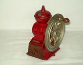 Vintage Original Cast Iron Coffee Bean Grinding Mill Pencil Sharpener Made in Japan