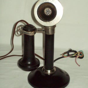 Early Stromberg Carlson Antique Non-Dial Candle Stick Telephone ~ Nice Display Piece!