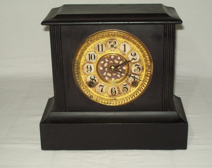 Antique Gilbert Mantle Clock Key Wind Pendulum Movement Etsy