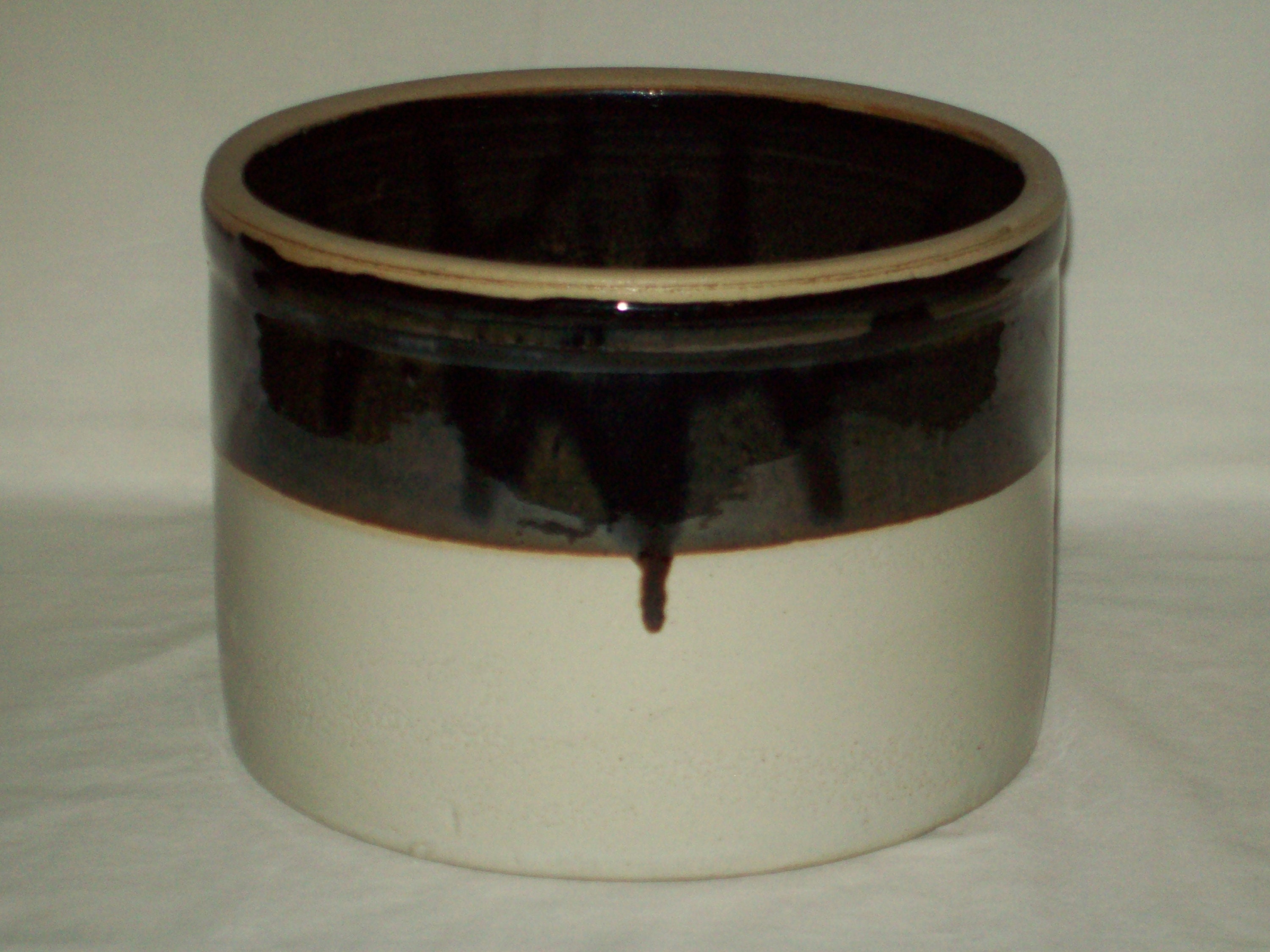 vintage earth tones stoneware crock