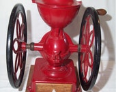 Antique 1873 Enterprise Cast Iron Double Wheel Hand Crank Coffee Grinder Swift Mill Mercantile Store Coffee Bean Grinding Mill