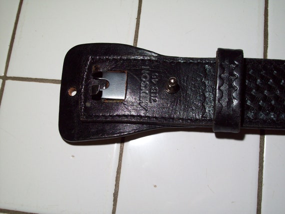Vintage Leather Tactical Police Security Guard Du… - image 3