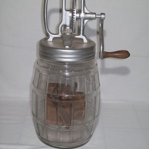 Antique Hand Crank Primitive Butter Churn ~ Awesome Display Piece !
