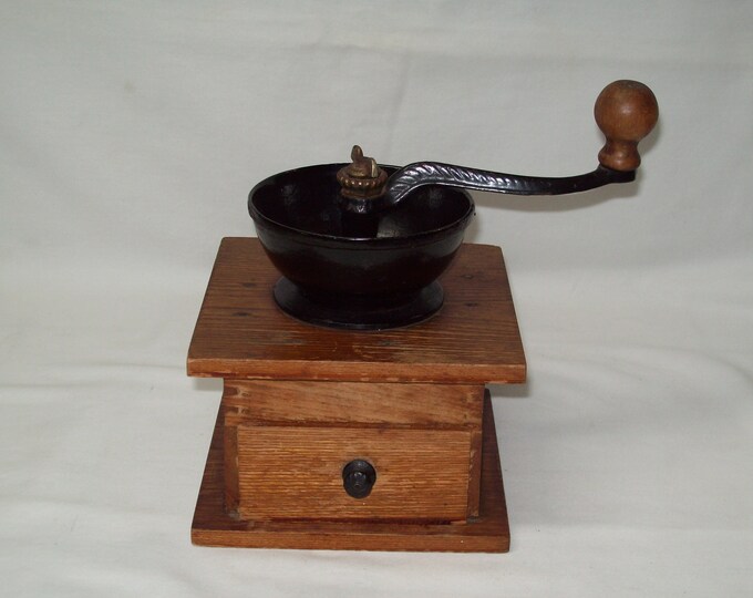 Antique Countertop Coffee Grinder Mill Good primitive Condition Etsy