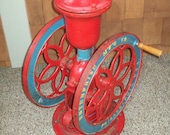 Antique 1898 Enterprise Cast Iron Hand Crank Coffee Grinder Swift Mill Double Wheel Mercantile Store Coffee Bean Grinding Mill