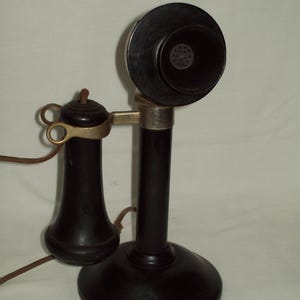 Early Stromberg Carlson Antique Non-Dial Candle Stick Telephone ~ Nice Display Piece!