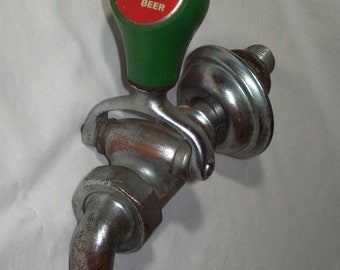 Vintage Eichler's Brewing Co. Beer Tap Ball Knob Handle ~ Awesome Man-Cave / Bar / Pub Display !