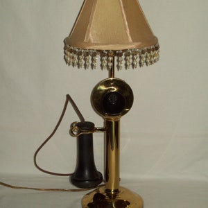 Early 1900&#39;s Western Electric Candle Stick Telephone Light ~ Antique Handheld Phone Unit ~ Displays Well !