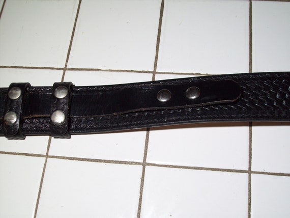 Vintage Leather Tactical Police Security Guard Du… - image 6
