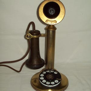 Early 1900&#39;s American Bell ~ Antique Rotary-Dial Candlestick Telephone ~ Lot #3
