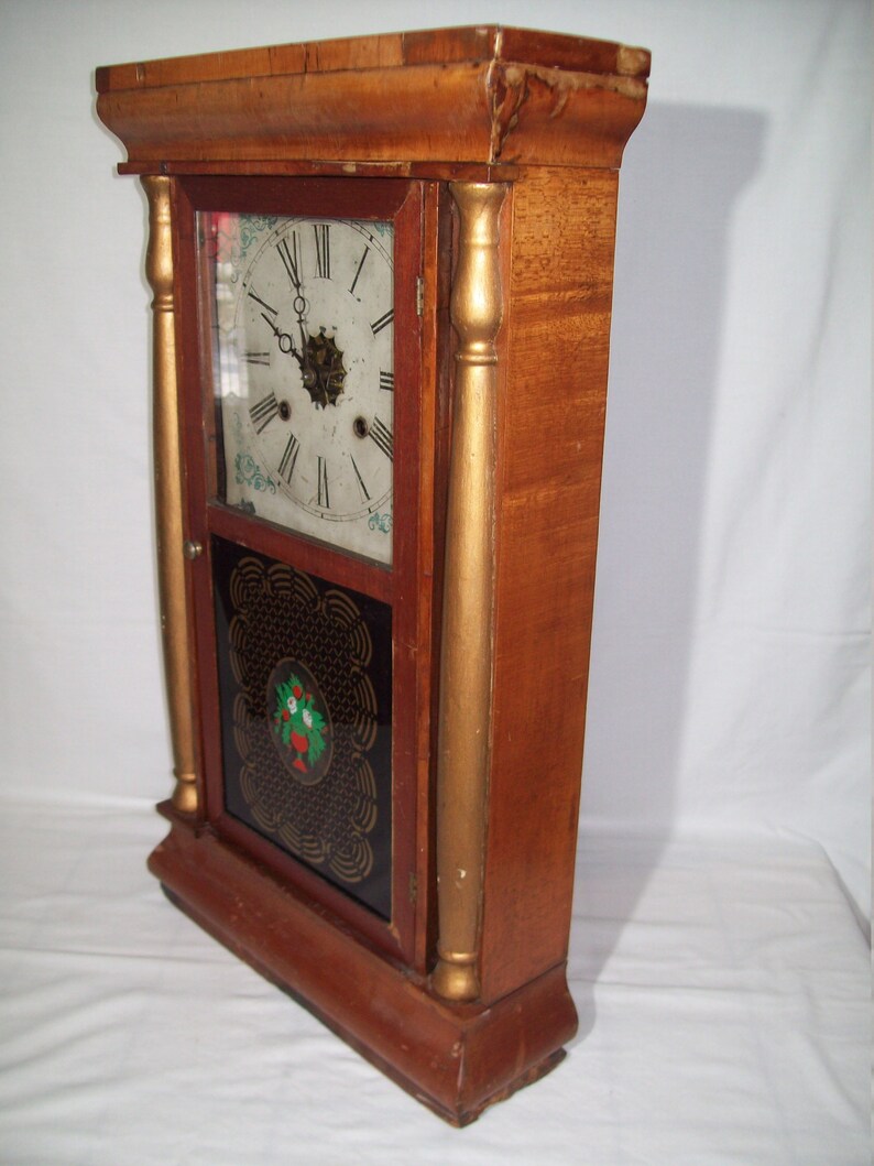 Antique Seth Thomas Mantle Clock Key Wind Pendulum Weighted Etsy