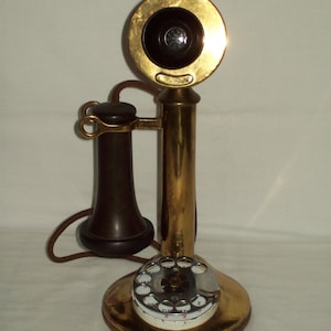 Early 1900&#39;s Western Electric Antique Rotary-Dial Candlestick Telephone ~ Lot #1
