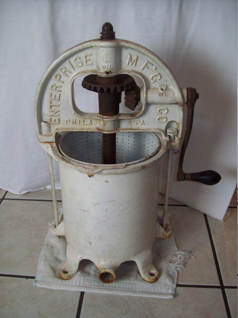 Antique Enterprise MFG Co.Sausage Stuffing Press / Hand Crank Etsy