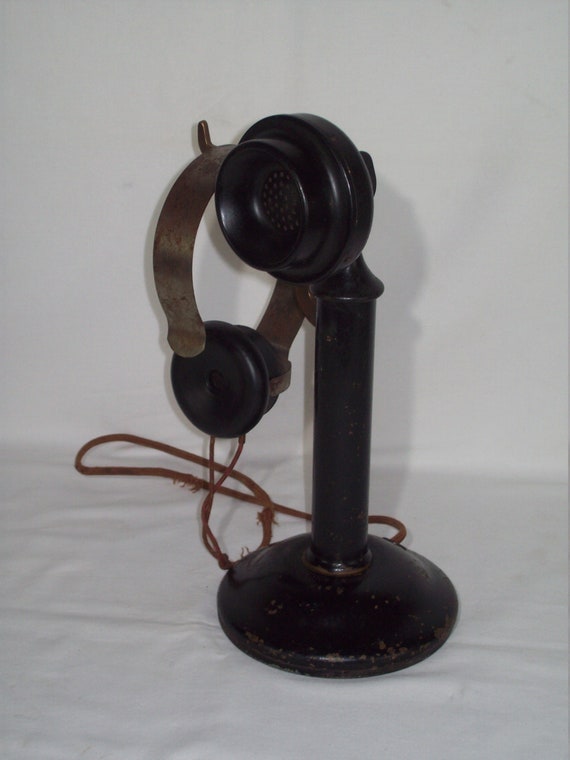 WESTERN ELECTRIC COMPANYアンティークのろうそく型電話機 WESTERN ELECTRIC COMPANYアンティークのろうそく型電話機
