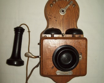 Early Russell-Tomlinson Antique 8 Line Hotel Intercom Phone Unit ~ This Piece Does Display Well !